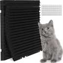 Petfolio 12 Pack Black Cat Spike Mat - 16" x 13" Scat Mat for Cats with 1" Spike is A Perfect Pet Deterrent for Indoor & Outdoor Cat Repellent to Deter Feral Cats & Dogs