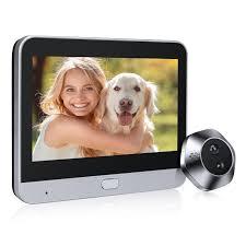 HAPYTHDA Video Doorbell Camera Door Viewer with 4.3" Color Monitor, 1080P HD Wireless Doorbell Camera WiFi TwoWay Talk,5000mAh Battery Powered, Night Vision,120°Wide View PIR Motion Detection Alerts