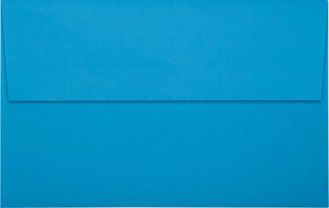 LUXPaper A10 Invitation Envelopes | Peel & Press | 6" x 9 1/2" | Pool Blue | 80lb. Text | 50 Qty