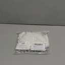 SOLY HUX Women's Lace Lingerie Set Sheer Underwire Bra and Thong Panty Sets Pure White Small