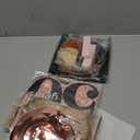 50th Birthday Decorations for Women, 33pcs 50th Birthday Crown and Sash, Black Rose Gold Happy 50th Birthday Banner Balloons Backdrop Hanging Swirls Paper Fans, 50 Years Old Birthday Decorations Kit