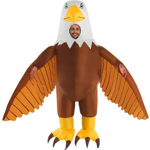 Morph Blow Up Eagle Costume, Inflatable Bald Eagle Costume for Adults, Giant Funny Eagle Blow Up Outfit, One Size