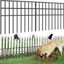 42.5ft(L) x 13in(H) Animal Barrier Fence, 30 Panels No Dig Garden Fence for Dog Rabbit, Rustproof Anti Digging Barrier, Garden Edging Border Ground Defense for Outdoor, Yard, Patio (30 Panels, 42.5ft(L) x 13in(H), Black)