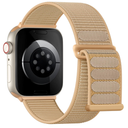 Lenrao Sport Loop Compatible with Apple Watch Bands for Men Women 44mm 45mm 46mm 49mm 42mm, Sof tNylon Wrist Straps for iWatch Bands for Series 11/10/9/8/7/6/5/4 Ultra SE 3/2/1 MilkTea