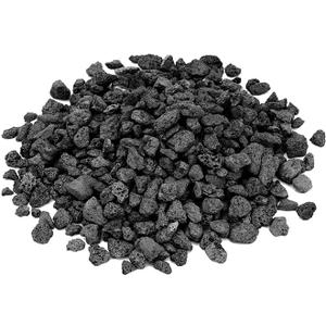 Skyflame 3/8" - 3/4" Natural Stones Lava Rock Granules for Gas Fire Pit | Fireplace | BBQ Grill | Garden Landscaping Decoration | Cultivation of Potted Plants | Indoor Outdoor Use, 10-lb Bag (Black)