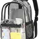 CAMTOP Clear Backpack for Stadium Events Approved 12x6x12 Small Clear Bag Mini Backpacks Purse for festival Concert Work