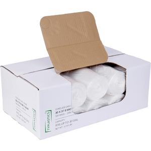 TYPLASTICS 20-30 Gallon Clear Trash Can Liners - 30" x 37" - High Density Garbage Bags - Case of 500 - Multipurpose for Office, Outdoor, Recycling, Industrial and Commercial