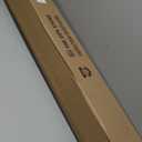 Swing Arm Curtain Rod, Black, 47'' Long, 1.1'' Diameter Pole, Rotate about 180 degrees, Detachable Ball Finial, 1 Piece