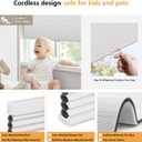LazBlinds Cordless Cellular Shades, Blackout Privacy Honeycomb Shades for Home, Thermal Insulation Noise Reduction Blinds for Windows, 28'' W x 36'' H, White