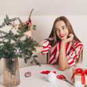 Halloween Thanksgiving Fall Christmas Theme Crystal Brooch Set with Rhinestone Crystal Halloween Thanksgiving Fall Christmas Ornament (Christmas Style 2)