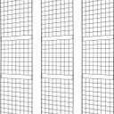 Grid Wall Commercial Grade Grid Panels Heavy Duty for Retail Display, 2' W x 7' H, Black (Pack of 3), Portable (2'x7'(3 Pack))