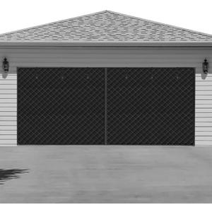 Garage Door Screen for WinterGarage Door Insulation KitMagnetic Thermal Insulated Door Curtain, Garage Insulated Door Curtain  Weatherproof, Windproof, Soundproof(16 * 7Ft) (Black)
