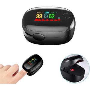 Finger Grip Tool with Digital Readout Screen, Portable Electronic Reader Accessory for Data Display (Black, LED)