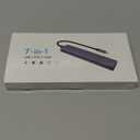 USB C HUB, 7 in 1 Hub Adapter, HDMI Output, 100W Power Delivery, USB C 3.0, 2 x USB 3.0 Ports, SD and Micro SD Card Reader, Compatible with Dell XPS/HP/Surface Laptops and other Type C Devices