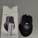 acer Wireless Mouse for Laptop, 2.4GHz Computer Mouse 3 Adjustable DPI Office Cordless USB Mice with USBA Receiver, 6 Buttons, 1600 DPI, Medium to Large Sized Hands Compatible with PC, Laptop, Desktop (Black)