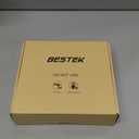 BESTEK Universal Travel Adapter 220V to 110V Voltage Converter with 6A 4-Port USB Charging and UK/ AU/ US/ EU Worldwide Plug Adapter (Black)