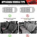 Kick Mat Fit for 2024-2025 Toyota Grand Highlander, TPE Cargo Liner All Weather Backrest Mat for Grand Highlander 7 Seats Accessories(Not fit Highlander)