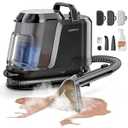 Uwant Carpet Cleaner Machine with Steam&Hot&Cold Water System 18Kpa Powerful Suction Upholstery Cleaner Machine with Pet Pro Cleaner for Pets, Carpet Steam Cleaner with Specialty Tools for Cars, Black