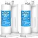 AQUA CREST Replacement for Frigidaire® & Electrolux® WF2CB®, PureSource2®, NGFC 2000, FC100, 1004-42-FA, Kenmore 9916, 469911, 469916 Refrigerator Water Filter, 2 Filters