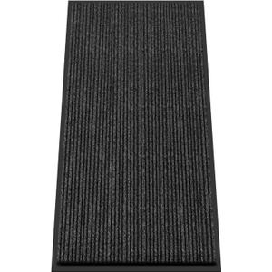Kuyal Front Door Mat, 2'x4' Indoor Outdoor Entrance Mat, Commercial Floor Mats Inside Outside Entrance, Heavy Duty Durable Welcome, Rubber Backing Non Slip Outdoor Mats for Entryway,Black