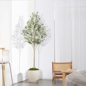 FEELEAD 7FT Olive Trees Artificial Indoor – Faux Tree 7 Feet for Home Decor