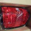 Tail Light Assembly Compatible With 2016-2019 Chevy Silverado 1500 2500 HD GMC Sierra 3500 HD Right Passenger Side Taillight Brake Lamp with Bulb Halogen Type