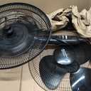 Comfort Zone Stand Fan, 16 inch Pedestal Fan for Bedroom, 3 Speed Floor Fan, 90 Degree Oscillation, Adjustable Height, Adjustable Tilt, Oscillating Air Circulator, Quiet Fan for Home or Office, Black