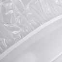 LIBERECOO Clear Round Fitted Vinyl Tablecloth for 37-42" Diameter Tables - Heavy Duty Elasticized Table Cover Elastic Edged Plastic Table Cloth Protector
