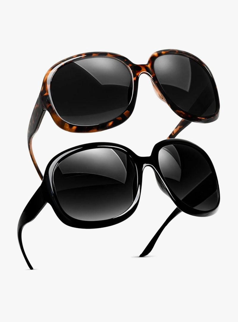 miyya Bug Eye Oversized Polarized Sunglasses Womens, Trendy Retro Sun Glasses for Women 2025, Oversized UV Protection Shades