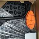 Trampoline Basketball Hoop, Easy to Install Basketball Hoop for Trampoline with Mini Ball and Pump, Basketballs Hoop with Protective Net Fit for 25mm Straight Pole and Curved Pole Trampolines