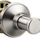 Passage Door Handle - Non-Locking Interior Lever for Hallway & Closet Doors, Modern Curlicue Scroll Design, Right Handed, Satin Nickel, 1 Pack