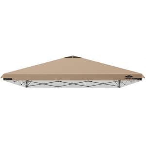 106 Replacement Canopy Top with Air Vent, Waterproof & UV Protection Canopy Tent Top Cover for Straight Leg Canopy Frame - for Outdoor, Patio, Event, Trade Show (Khaki, 10x10ft)