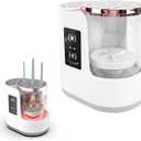 Electric Makeup Brush Cleaner, Multi-Use Cosmetic Brush Cleaner, Automatic Makeup Brush Cleaner with Makeup Brush Dryer, Portable USB Deep Cleaning for All Size Makeup Brushes