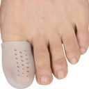 Hoogoo Big Toe Cap 10 Pcs, Breathable Toe Protector Toe Cover Sleeves with Holes, Provides Relief from Corns, Blisters,Reduce Friction(Transparent) (Translucent)