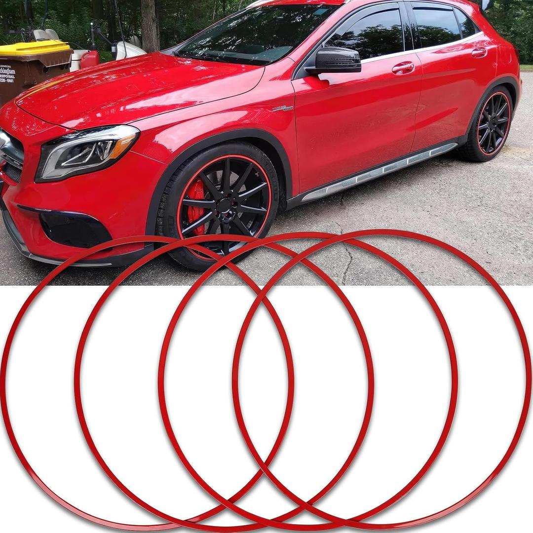 DREAMOTOR Wheel Rim Protector Set of 4, 20 Inch Alloy Rim Guard for Car Rim