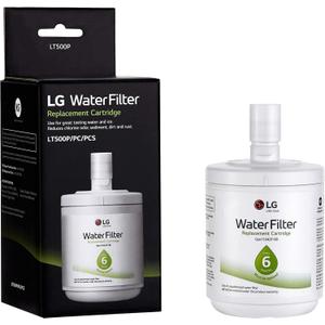 LG LT500P - 6 Month / 500 Gallon Capacity Replacement Refrigerator Water Filter (NSF42 ADQ72910911, White