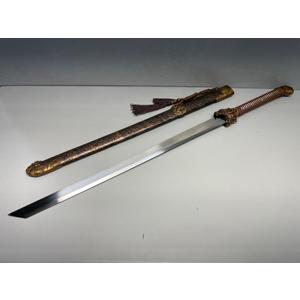Zhmyyxgs Hand-Forging Dragon/Tiger Broadsword Dao Sharp Steel Kungfu