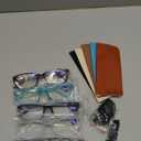 Gaoye Reading Glasses Blue Light Blocking, Readers for Women Men Anti Glare Filter Lightweight Spring Hinge Eyeglasses (5-pack Mix Color with Case, 3.5)