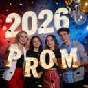 PROM Decorations 2026 Marquee Letters: Graduation Decorations Prom 2026 Light up Sign Marquee Letters Decorations for Class of 2026 High School College Party Supplies