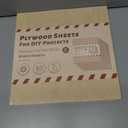 Rowood 4 Pack Birch Plywood 1/4,12x12x1/4inch,Birch Plywood 6mm Wood Sheets Thin Unfinished Wood for Laser Cutting and Engraving,DIY Adult Craft Project Kits for Ornaments, Models Drawing