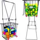 Tennis Balls Hopper Or Pickleball Hopper,79 Tennis Capacity Or 50 Picklel Capacity,Also As Ball Picker,Easy to Pick Up 30 Tennis Or Pickle in 1 Minute, Easily Placed in The Trunk of A Car