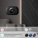 Compatible with Google Nest Thermostat 1st/2nd/3rd Wall Plate Cover - Petrichor Nest Thermostat Trim Kit, Made for Google Nest Thermostat 1st/2nd/3rd, Cover Imperfections Easy to Install - Black