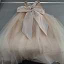 Flower Girls Satin Bridesmaid Dress V Open Back Long A Line Wedding Pageant Dresses Princess Party Ball Gown Size 06