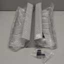 PAMO Cable Management Under Desk for Easy mounting Under-Table I Set of 2 - with 10X Cable Ties I Desk Organizer for Office/Home Office Table Thoughtful Cable Tray Holder (Grey)