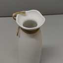 White Ceramic Vase-Flower Vase Dried Flower Vase for Modern Home Decor, Fit for Foyer Living Room Fireplace Bedroom Kitchen,Decent Gift, 8.27" H