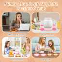 2 x 4 Pcs Coasters for Drinks - Capybara Coasters,Cute Capybara Coaster Set with Detachable Felt Pad,Funny Animal Themed Absorbent Coaster for Drinks Coffee Tea Table Decor,Gifts for Women Men