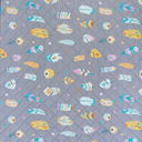 Kids Play Carpet Antislippery, Grey, 5'x5'