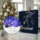 2 x Memorial Ornament  The Sky Looks Different When You Have Someone You Love Up There  Remembrance Gift for Loss of Loved One  Sympathy Bereavement Ornament Keepsake  Memorial Christmas Tree Decor