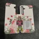 Goodon for Samsung Galaxy S24 Plus Case Wallet - Flip Folio Leather Cover with Trendy Floral Design, 3 Card Slots & Kickstand Function, Protective Phone Case for Women and Girls - Blooming Roses