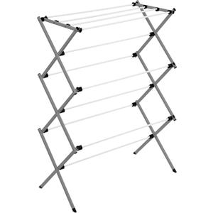 Honey-Can-Do 6-Tier Collapsible Steel Clothes Drying Rack, 24 ft, White